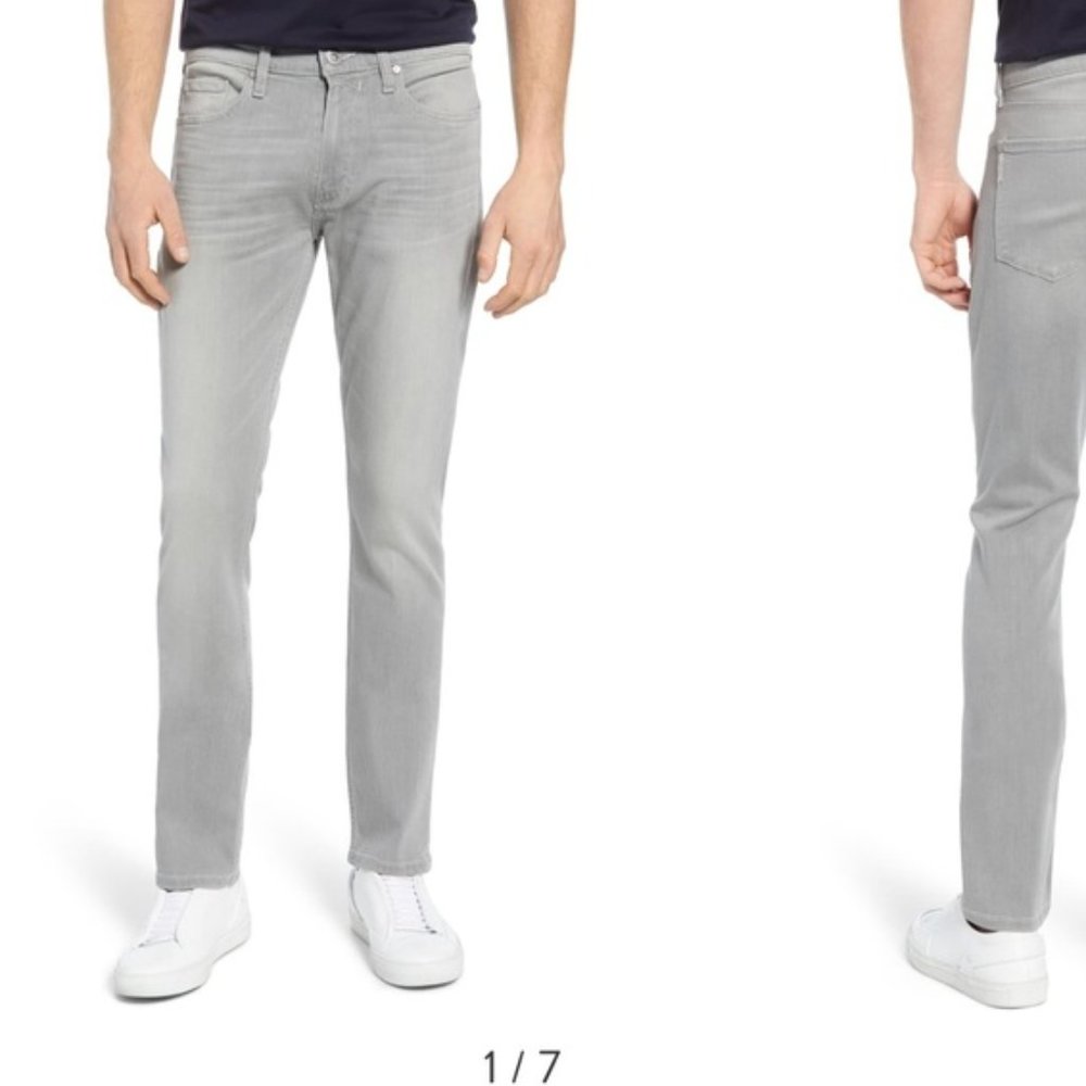 Paige Lennox Whitecap Grey Transcend Slim Jeans